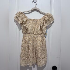 Cat & Jack Yellow Floral Tiered Dress